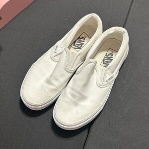 Vans Men's Classic White Slip-On Sneakers